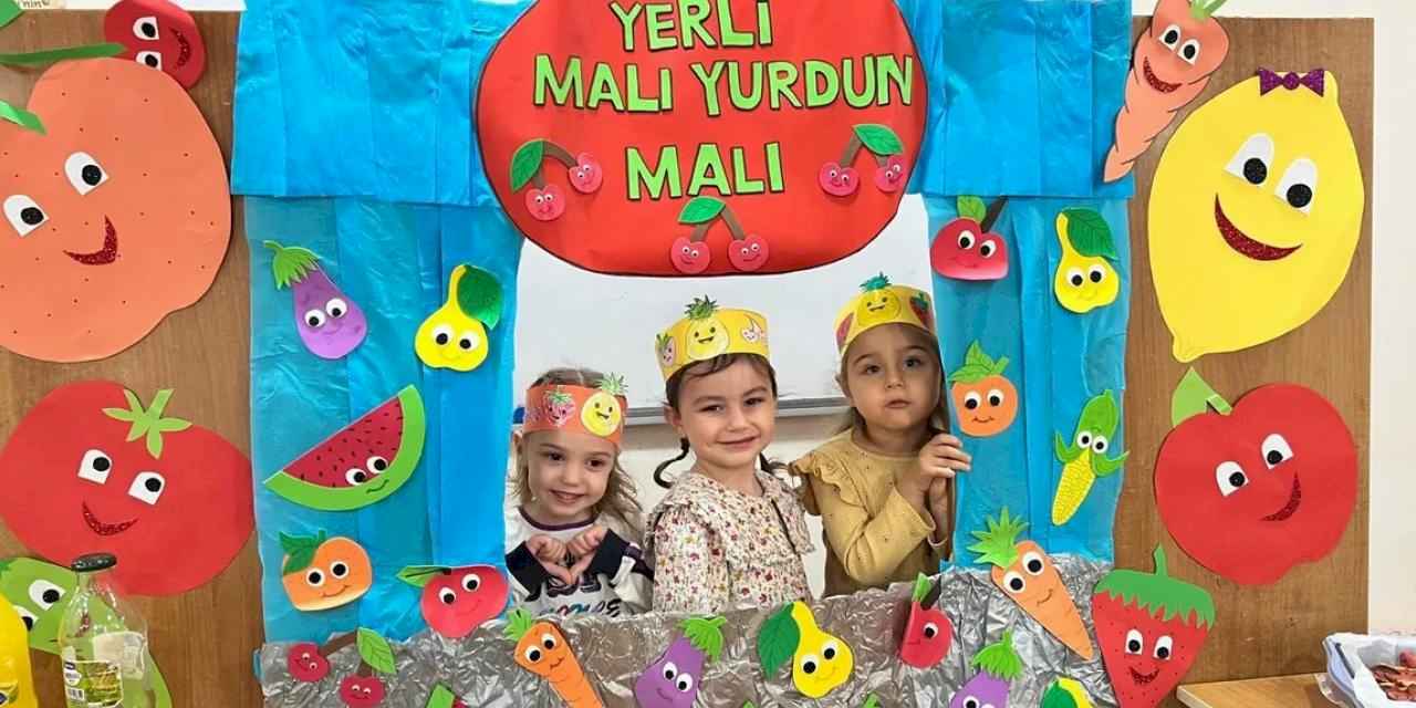 Manisa Büyükşehirli minikler 'Yerli Malı Haftası'nı kutladı