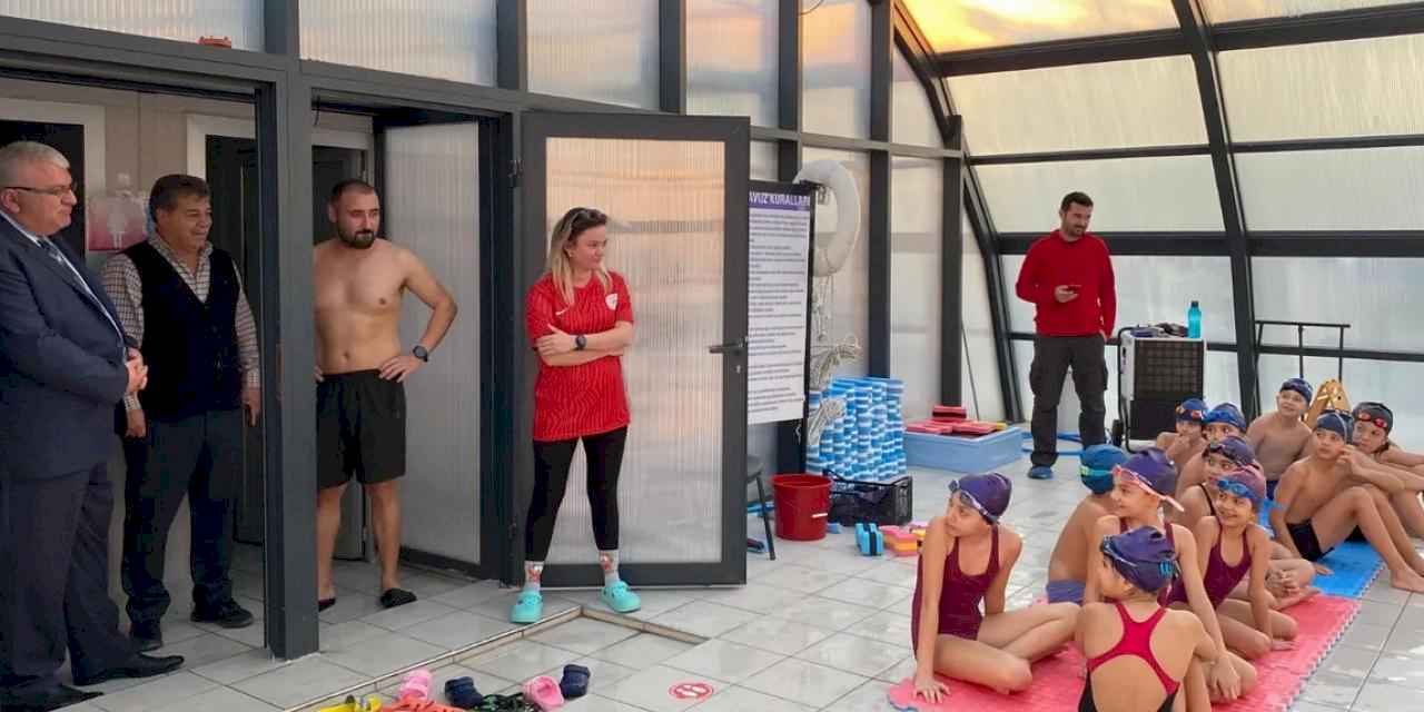 Antalya Kumluca'da Kaymakam Güneş'ten sportif ziyaret