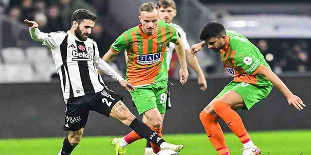 Beşiktaş 1-1 Alanyaspor (Maç Sonucu) Kartal'da çöküş devam ediyor!