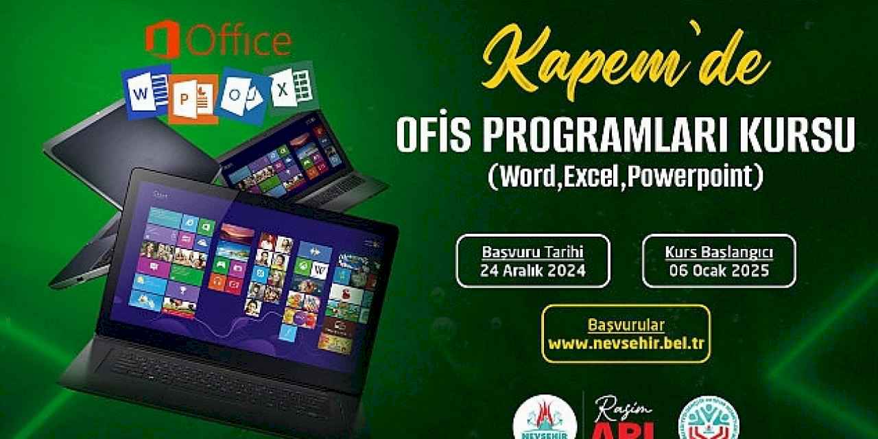 KAPEM'de Ofis Programları Kursu Açılıyor