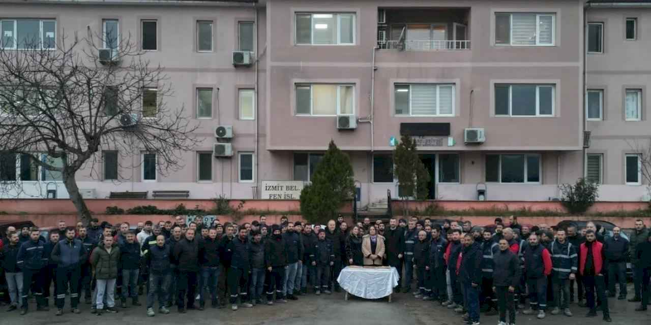 Kocaeli İzmit'te Fen İşleri'nden yeni yıl buluşmaı