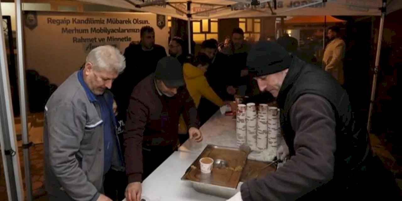 Bursa İnegöl'de helva geleneği Regaip Kandilinde de devam etti