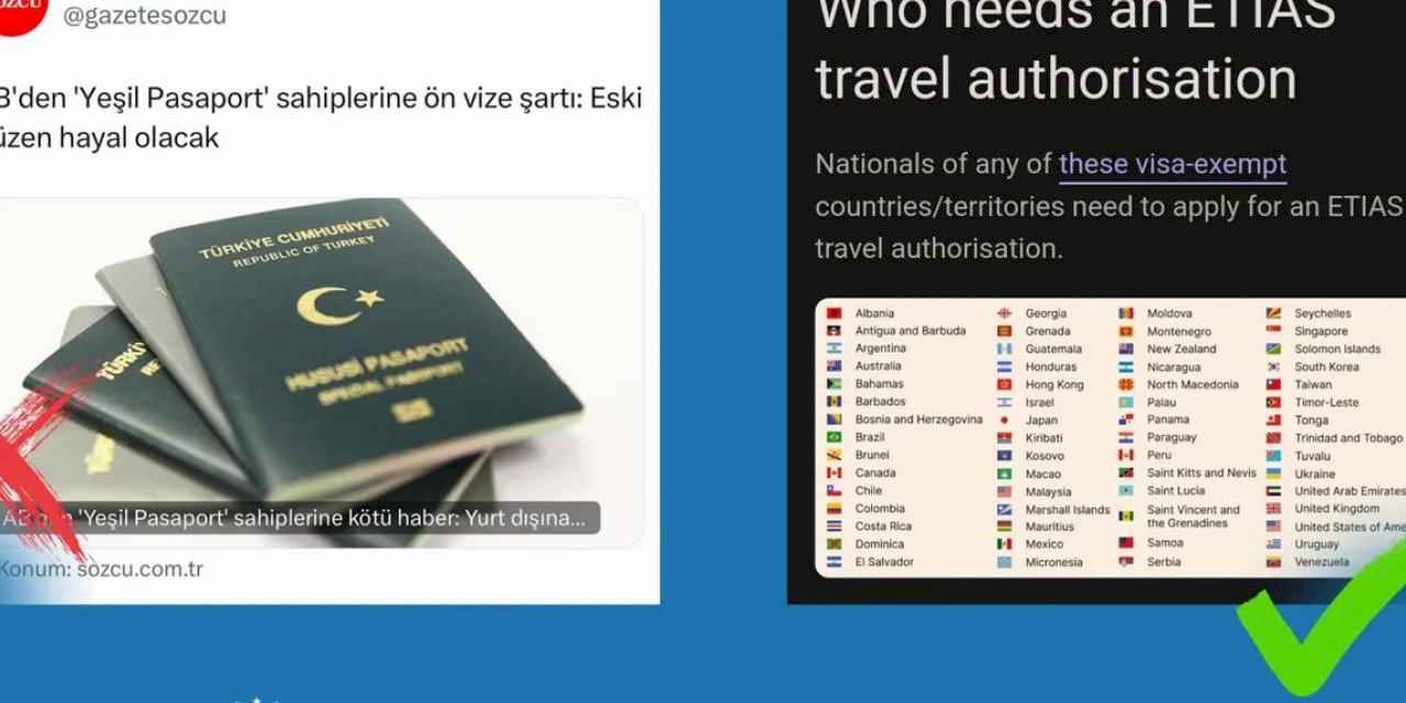 Yeşil ve gri pasaport iddiaları dezenformasyon!