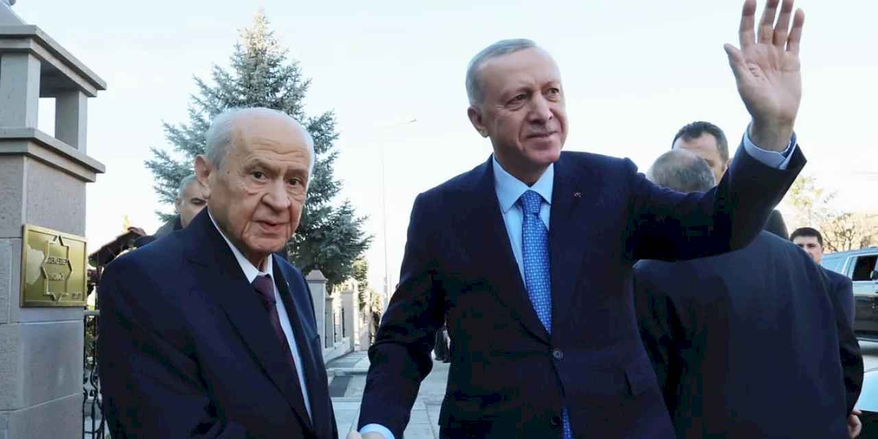 Cumhurbaşkanı Erdoğan Bahçeli ile buluştu