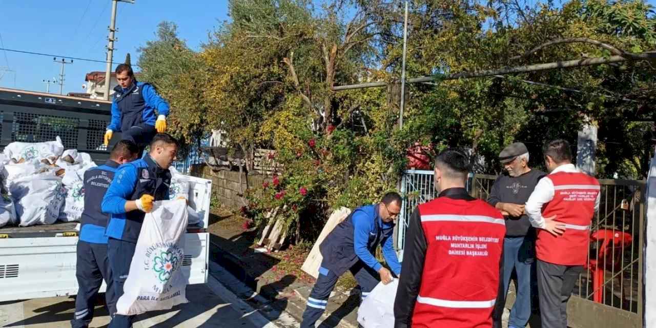 Muğla Büyükşehir'den yakacak desteği