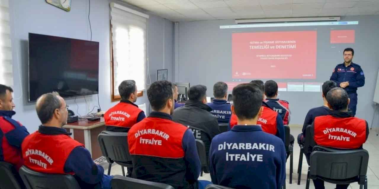 Diyarbakır itfaiye personeline baca yangınları eğitimi