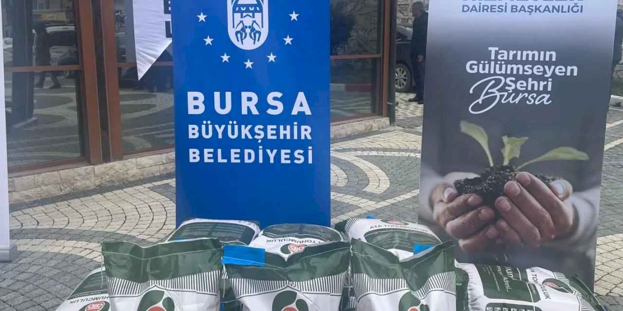 Bursa Büyükşehir'den çiftçiye tohum desteği